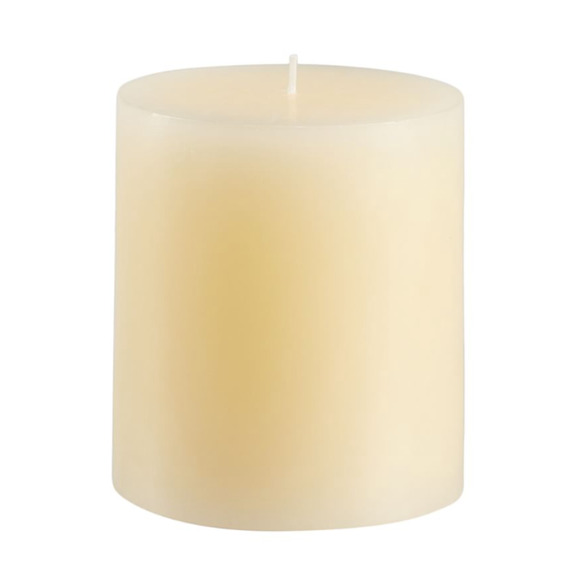 Pottery Barn Unscented Wax Pillar Candle - Ivory - Picture 2 of 5
